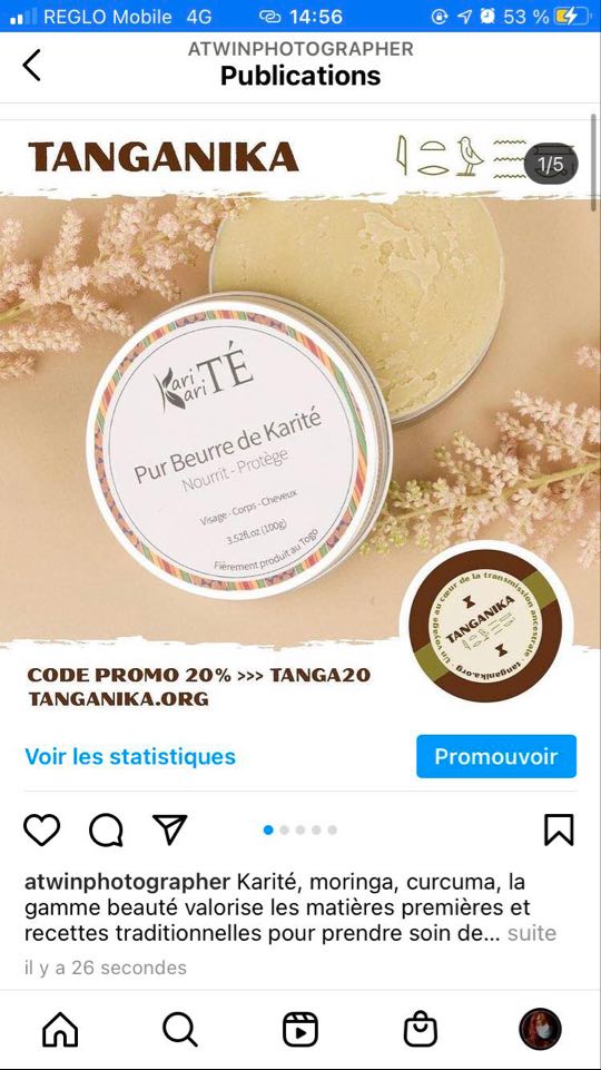 Promotion de la marque Tanganika beauté