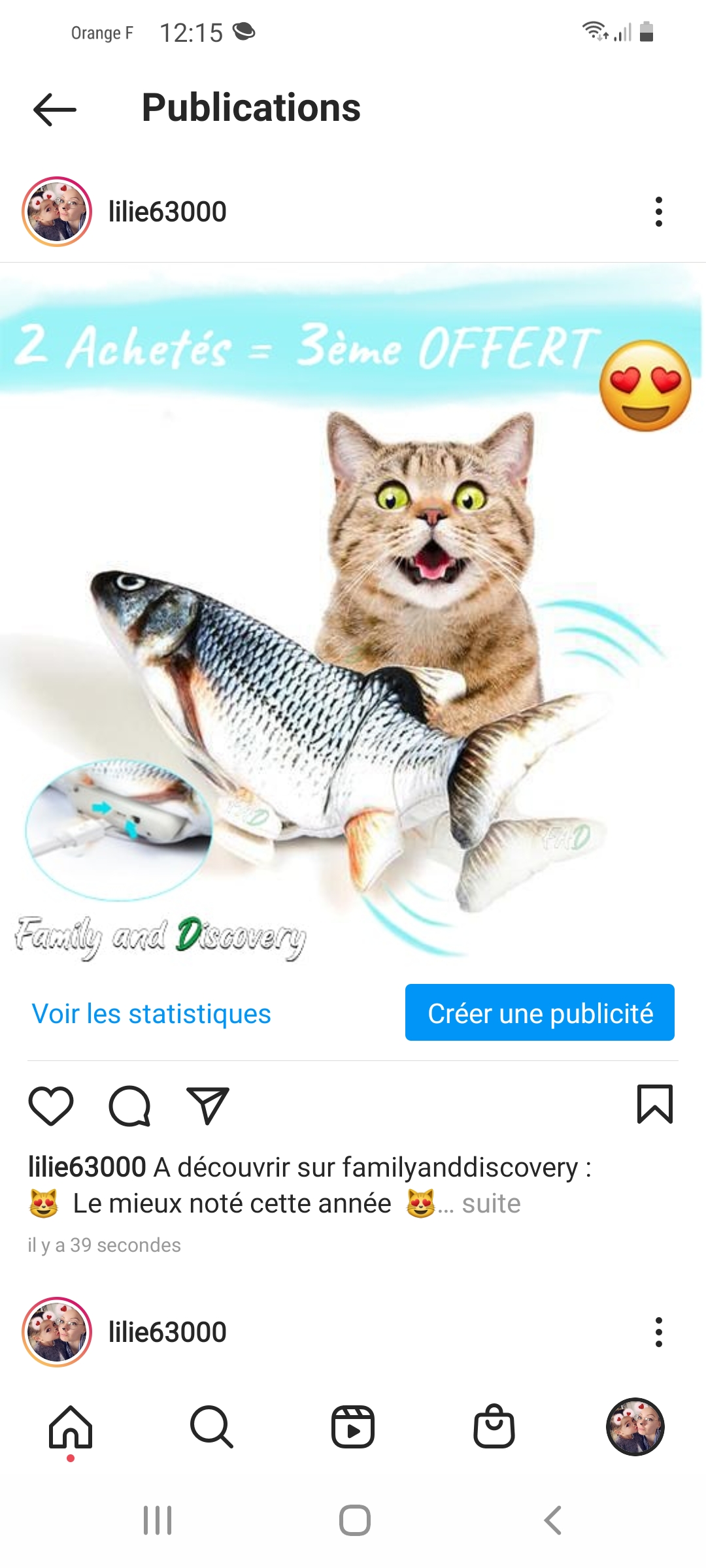 Promotion du poisson interactif Familly and Discovery