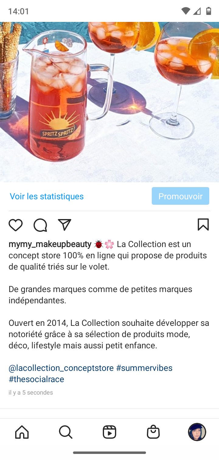 Promotion de la collection de produits "Summer Vibes" pour le concept store La Collection